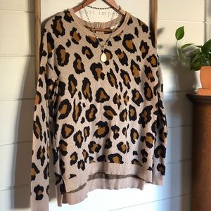 H&M Leopard Sweater S
